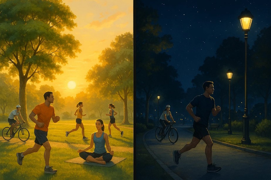 Perbedaan Olahraga Pagi dan Malam