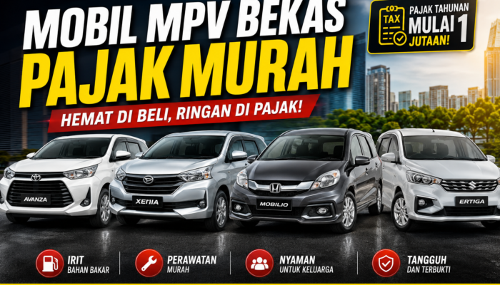 4 Mobil MPV Bekas Pajak Murah Favorit Keluarga