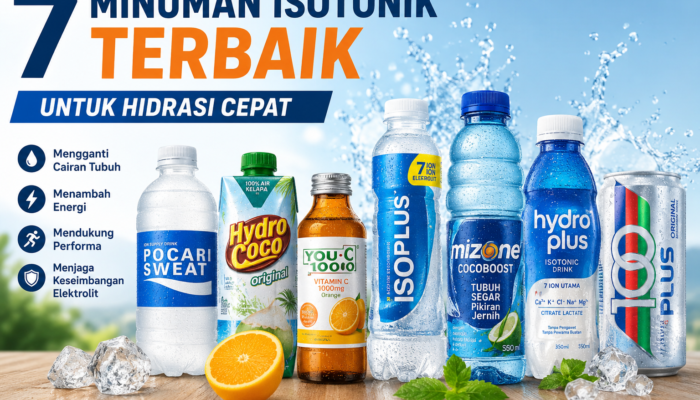 7 Minuman Isotonik Terbaik untuk Hidrasi Cepat