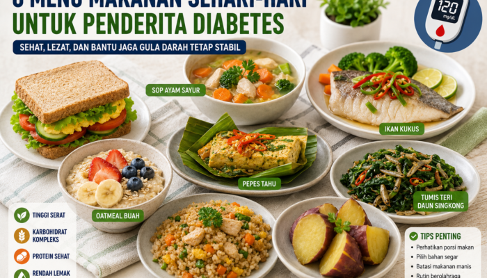 8 Menu Makanan Sehari-hari untuk Penderita Diabetes