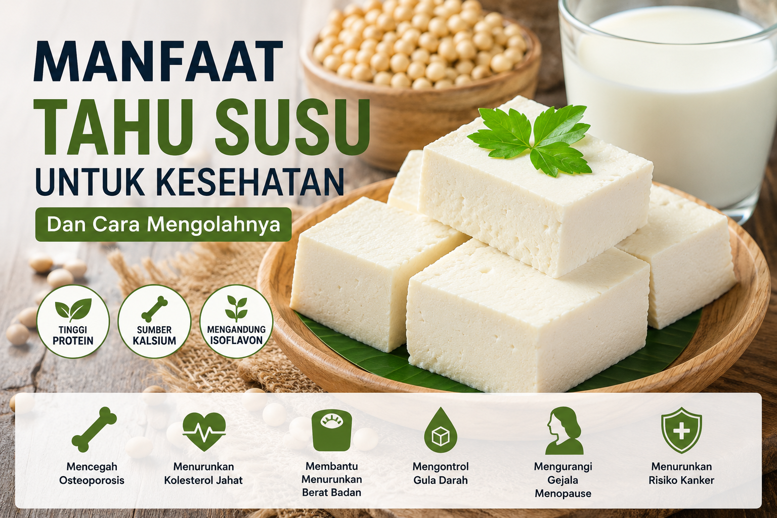 9 manfaat tahu susu