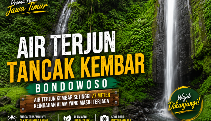 Air Terjun Tancak Kembar Bondowoso, Wisata Alam yang Masih Asri