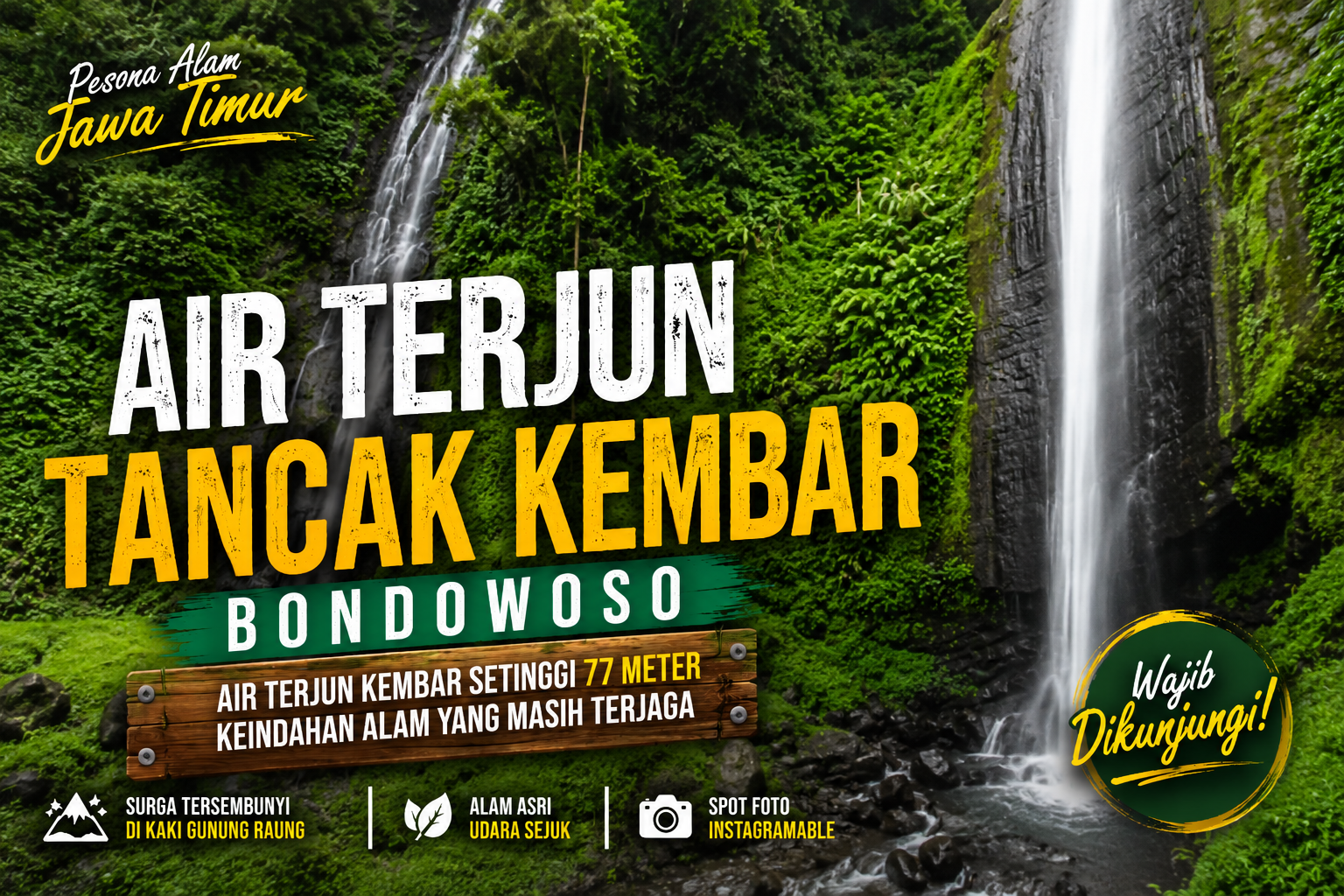 Air Terjun Tancak Kembar Bondowoso