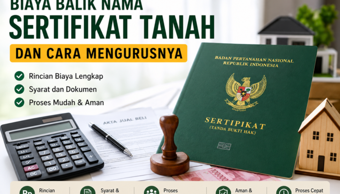 Biaya Balik Nama Sertifikat Tanah dan Cara Mengurusnya
