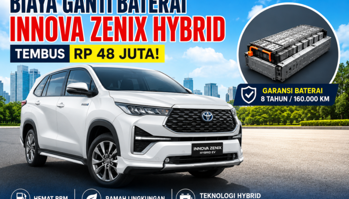Biaya Ganti Baterai Innova Zenix Hybrid Tembus Rp 48 Juta