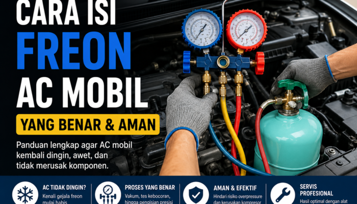 Cara Isi Freon AC Mobil yang Benar agar Tetap Dingin dan Awet