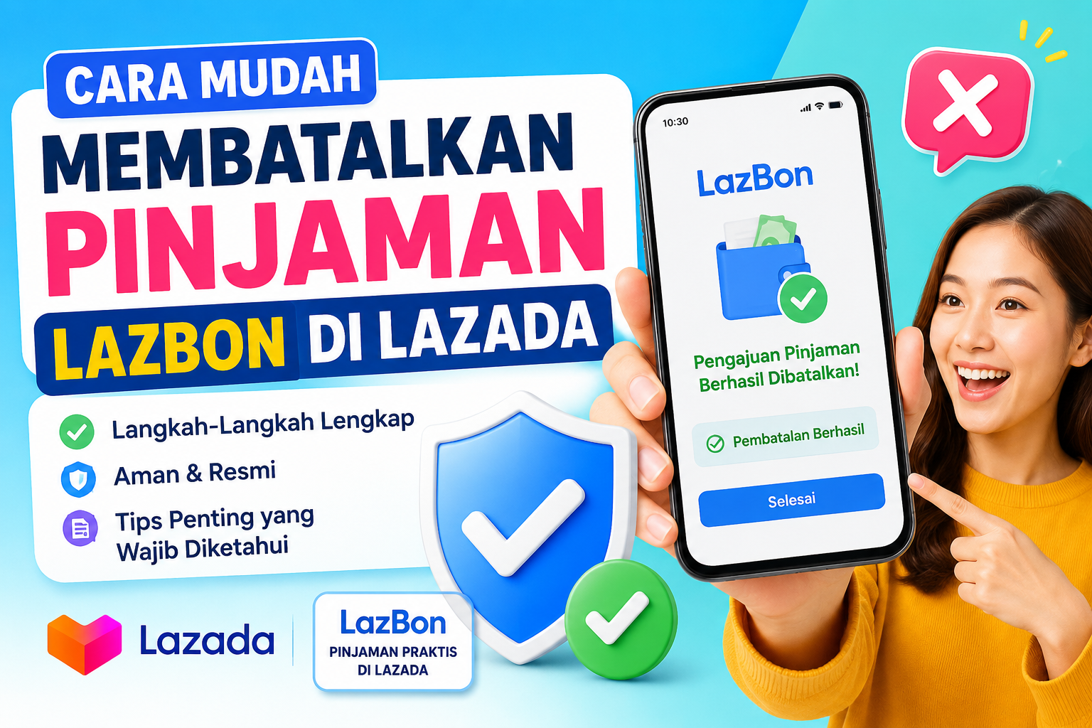 Cara Membatalkan Pinjaman LazBon di Lazada