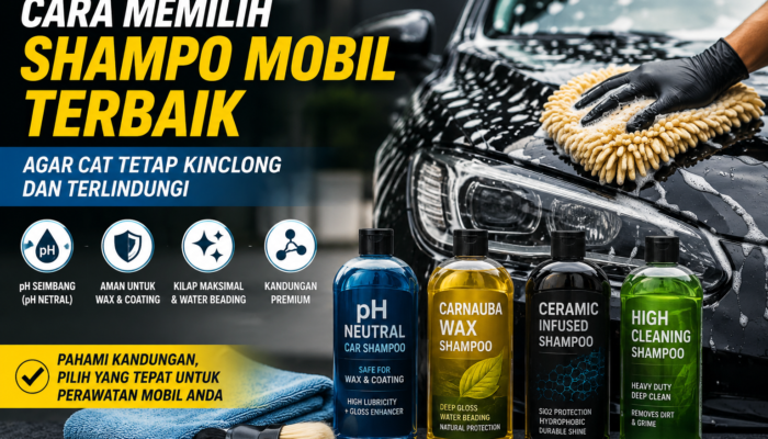 Cara Memilih Shampo Mobil Terbaik agar Cat Tetap Kinclong