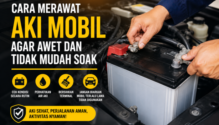 Cara Merawat Aki Mobil agar Awet dan Tidak Mudah Soak