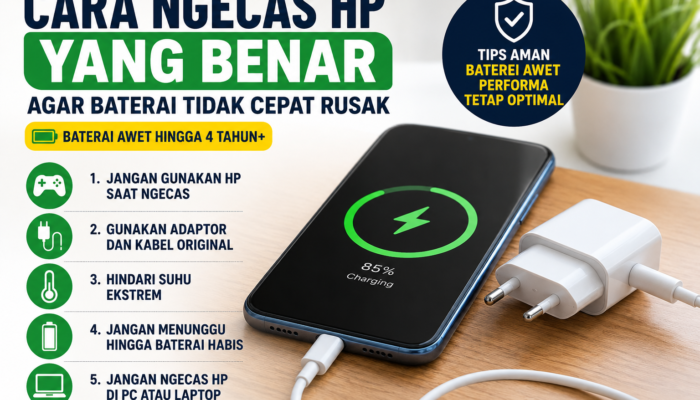Cara Ngecas HP yang Benar Agar Baterai Awet 4 Tahun