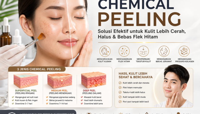 Chemical Peeling untuk Flek Hitam: Jenis, Manfaat, dan Efek Sampingnya