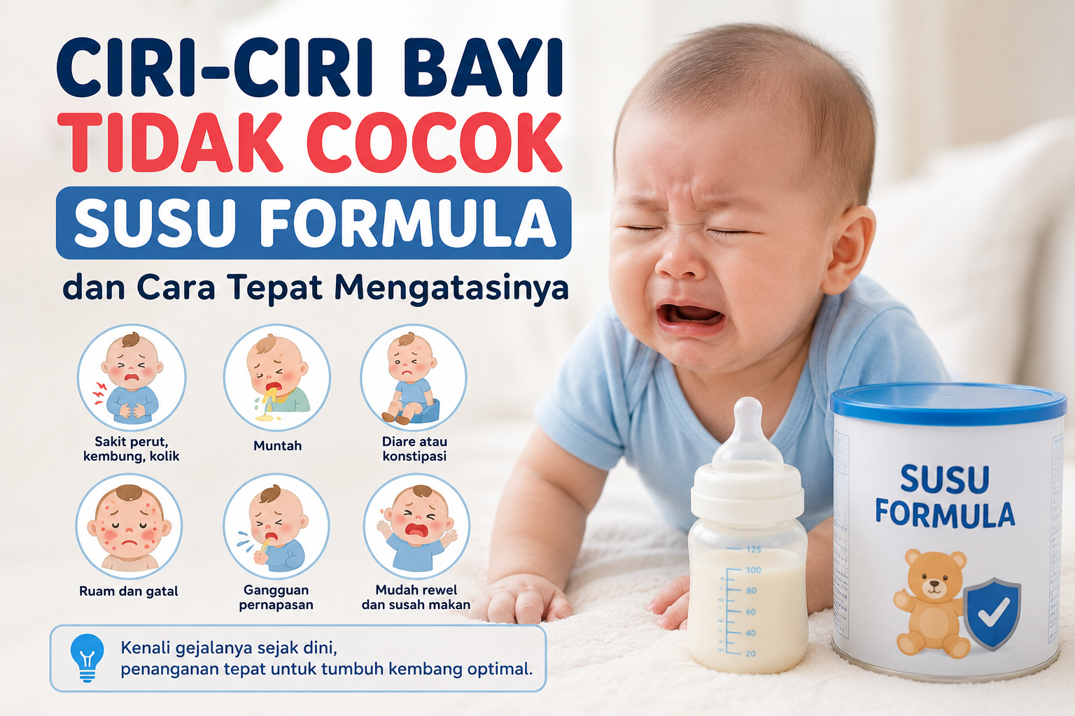 Ciri-Ciri Bayi Tidak Cocok Susu Formula