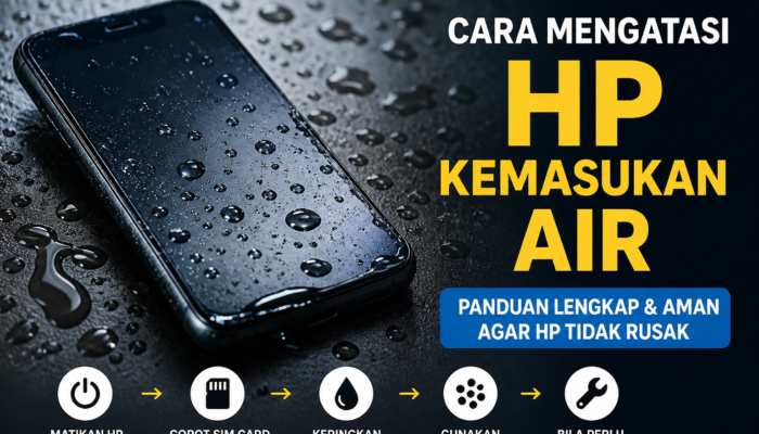 Cara Mengatasi HP Kemasukan Air dengan Aman