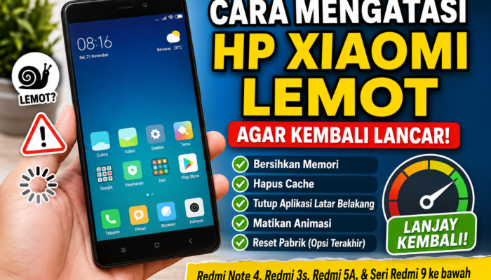Cara Mengatasi HP Xiaomi Lama Lemot Agar Kembali Lancar
