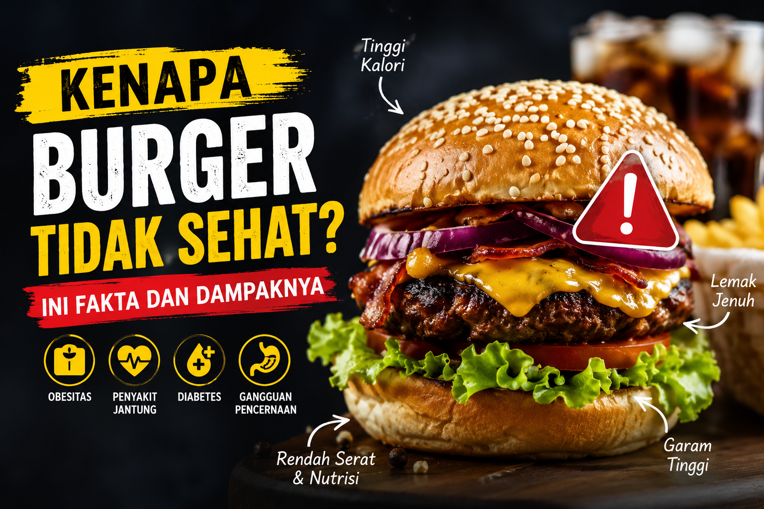 Kenapa burger tidak sehat
