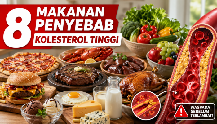 8 Makanan Penyebab Kolesterol Tinggi yang Perlu Dibatasi