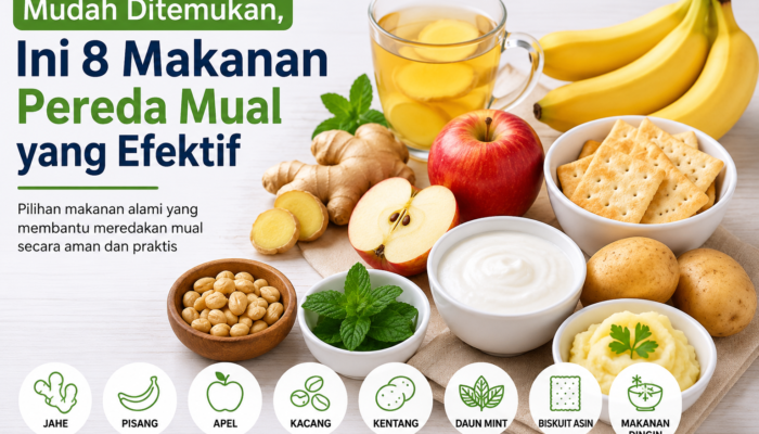 Mudah Ditemukan, Ini 8 Makanan Pereda Mual yang Efektif