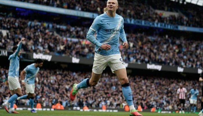 Manchester City Tundukkan Brentford 3-0, Tekan Arsenal