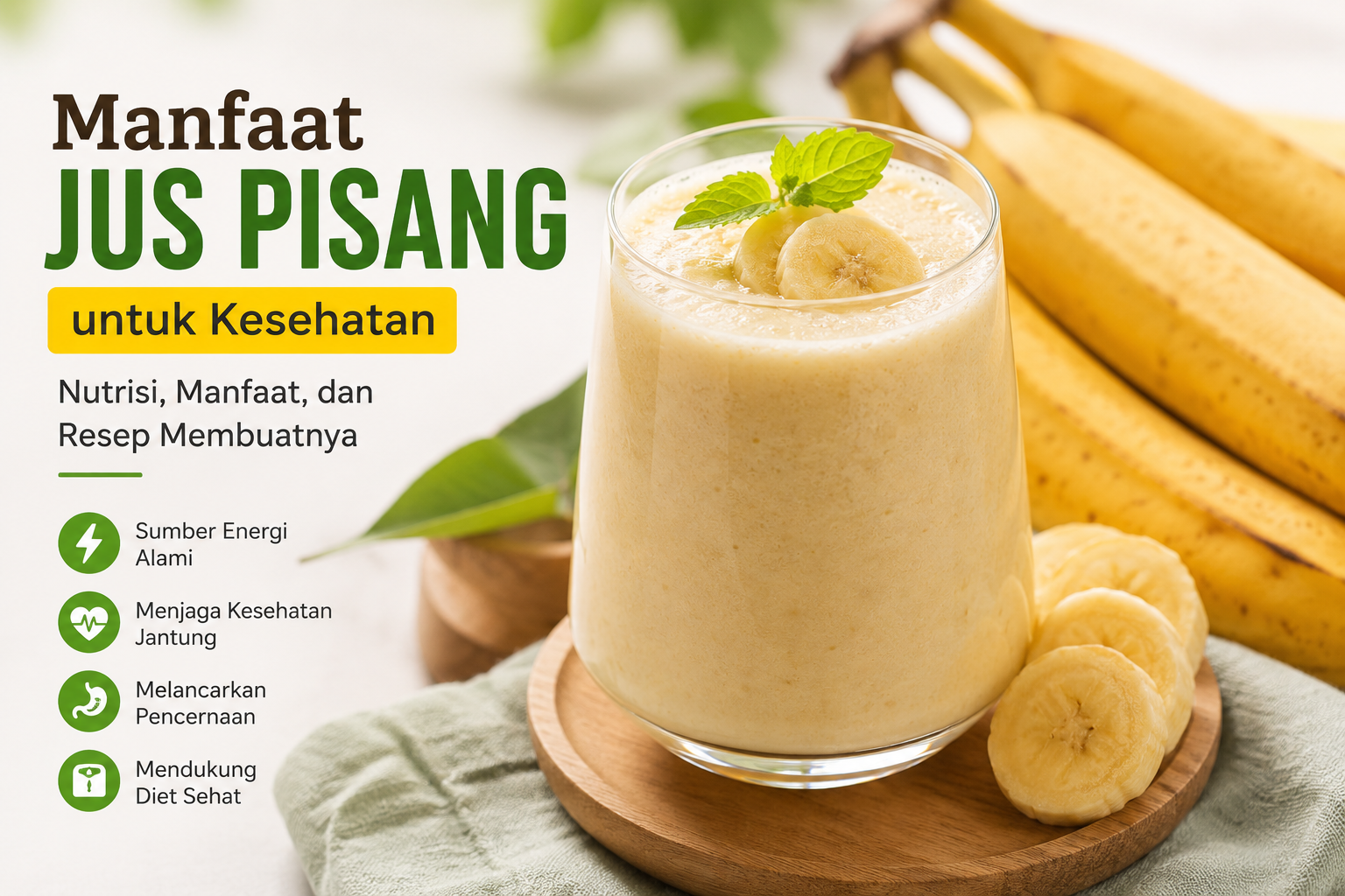 Manfaat jus pisang