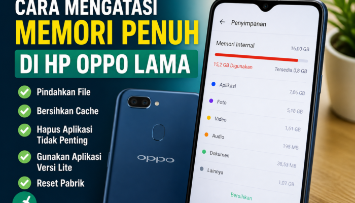 Cara Mengatasi Memori Penuh di HP Oppo Lama