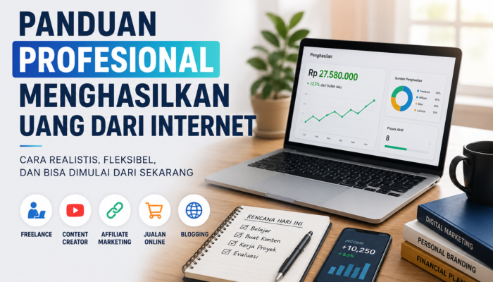 Panduan Profesional Menghasilkan Uang dari Internet