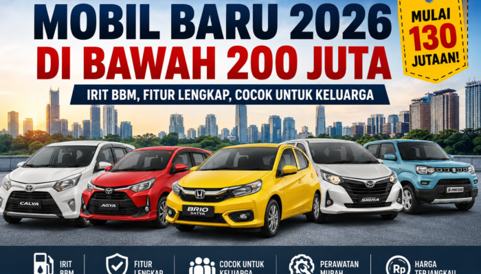Mobil Baru 2026 di Bawah 200 Juta, Mana yang Paling Worth It?