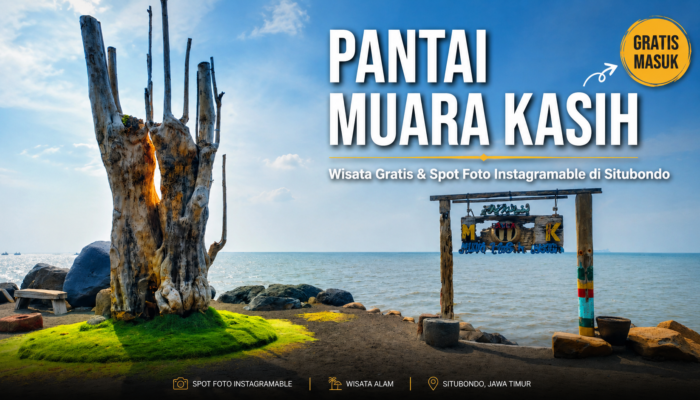 Pantai Muara Kasih Situbondo, Wisata Gratis yang Instagramable