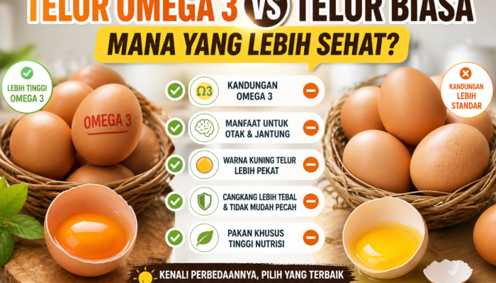 Yuk Simak!, Ini Perbedaan Telur Omega 3 dan Telur Biasa