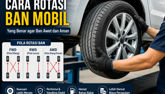 Cara Rotasi Ban Mobil yang Benar agar Awet dan Aman