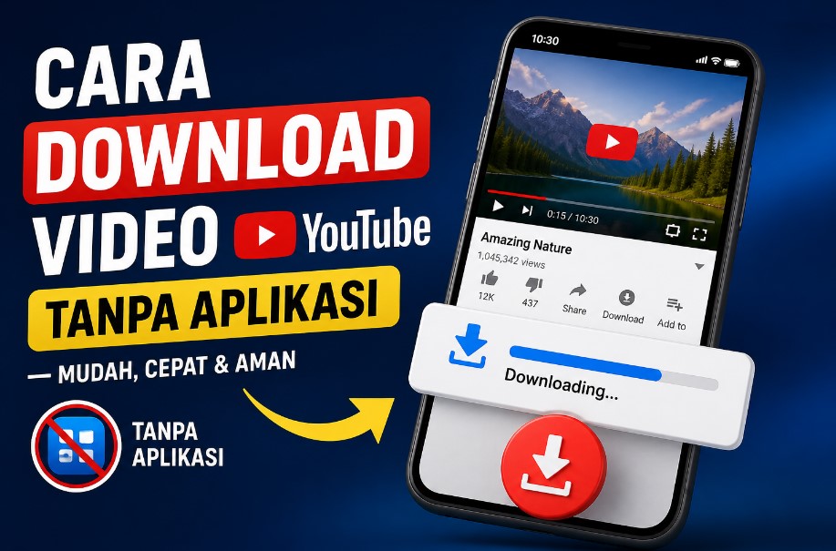 cara download video YouTube tanpa aplikasi