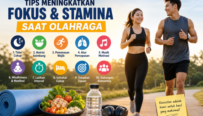 Tips Meningkatkan Fokus dan Stamina Saat Olahraga